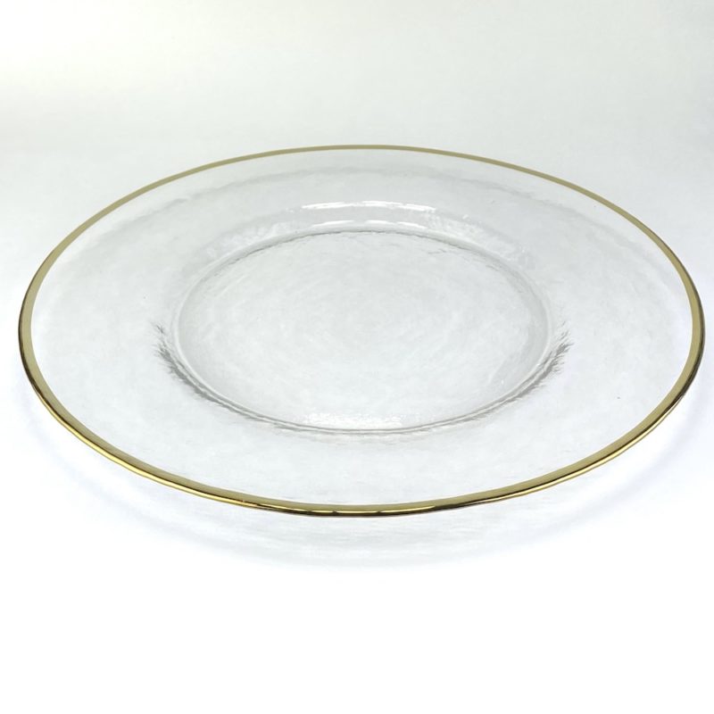 Glasteller Mit Goldrand
