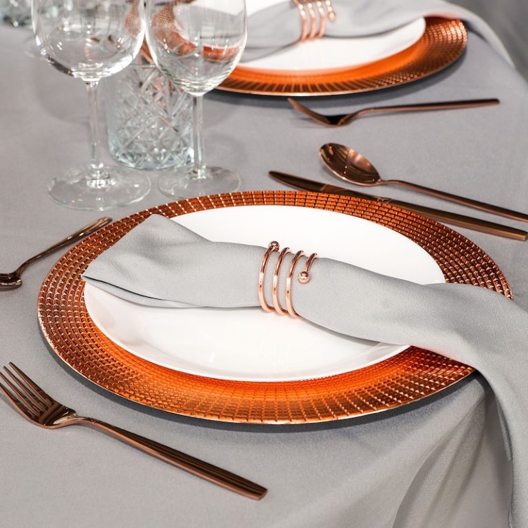 Dekoteller 33cm Gold Metallic - Festlicher Unterteller Für Hochzeit & Weihnachten