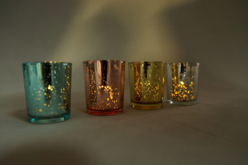 Teelichtglas Molly für Hochzeit mieten als Tischdeko Verleih von Dekoration von StasEvents