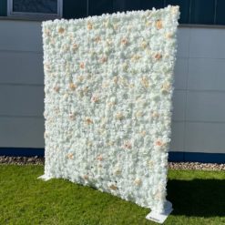 Blumenwand Creme weiss für hochzeit mieten flower wall deko