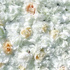 Blumenwand Creme weiss für hochzeit mieten flower wall deko leihen