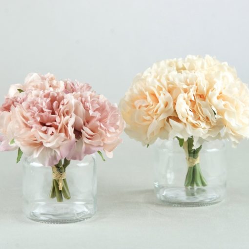 Glas Ronde für Blumen und Kerzen für Hochzeit und event mieten 1