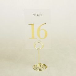 Tischnummer Halter Ständer für Tischnummer Tischdeko leihen und mieten Hochzeitdeko Verleih Spirale 1
