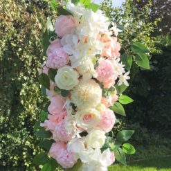 Blumen Set Traubogen in rosa creme weiss für freie Trauung mieten Sally