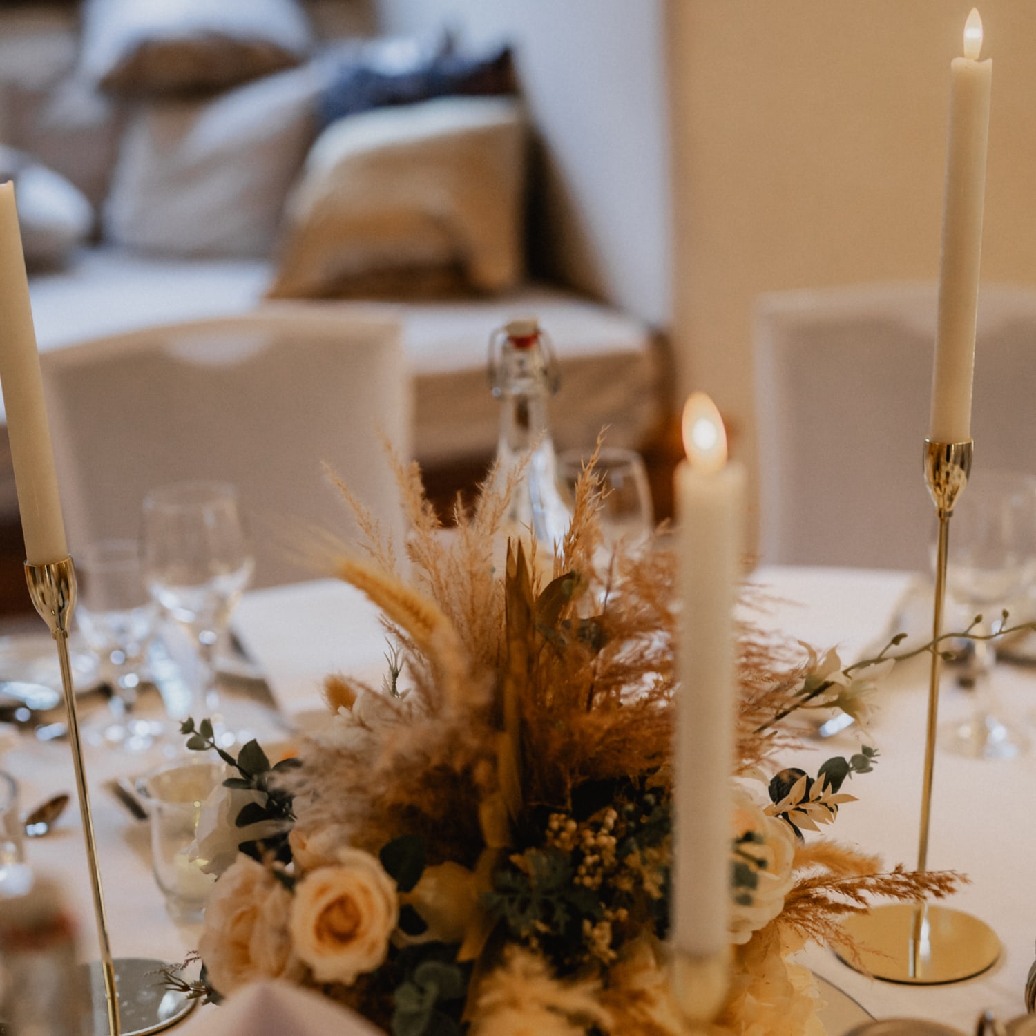 Keramik-Kerzenhalter In Khaki – Stylischer Tischdeko Für Dinner, Hochzeit & Wellness