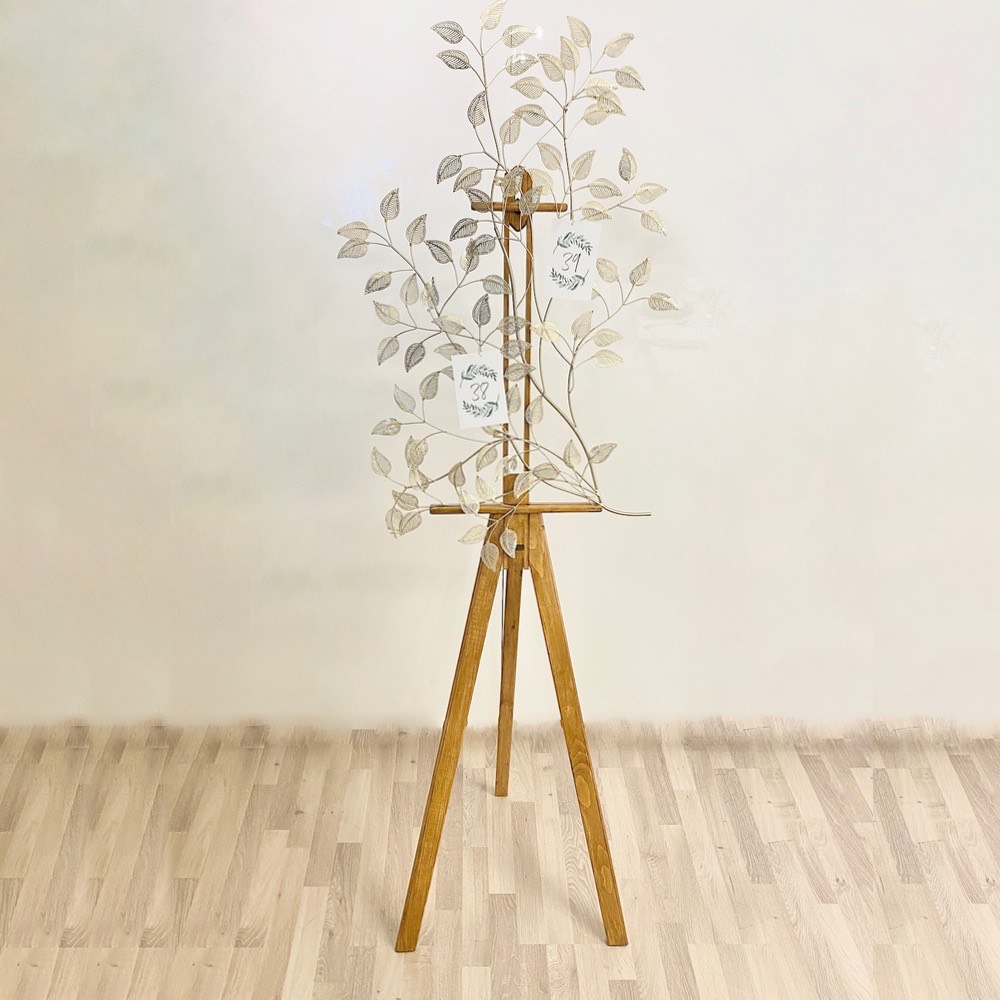 Tisch-Schild 'Thank You' Mit Staffelei – Floraler Halbmond, 15 X 20 Cm – Für Hochzeiten, Partys, Tischdekoration