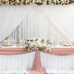Brautpaartisch Dekoration Serina Hochzeit dekoration mieten leihen Tischdeko hessen